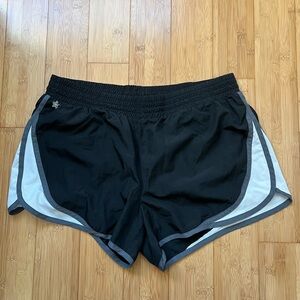 Tek Gear Black and Gray Women's Athletic Shorts